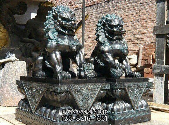 天安门狮子铜雕塑