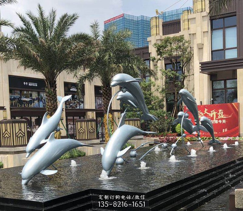 为什么要生产户外景观海豚雕塑？加工户外景观海豚雕塑的意思