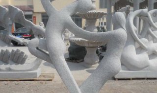 公园抽象情侣小品雕塑