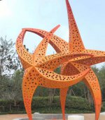 不锈钢海星海洋动物雕塑