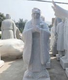 汉白玉孔子雕塑 校园人物石雕