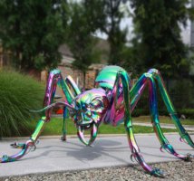 不锈钢动物蚂蚁雕塑