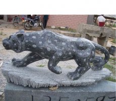 公园动物猎豹石雕