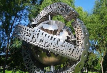 公园不锈钢数字镂空景观雕塑
