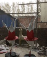 玻璃钢艺术天鹅动物雕塑