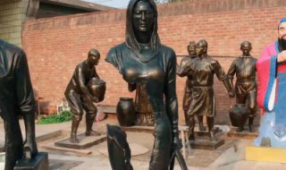 抽象女人铜雕-女人雕塑头像