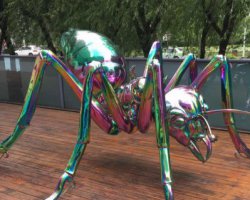 公园彩色不锈钢蚂蚁雕塑