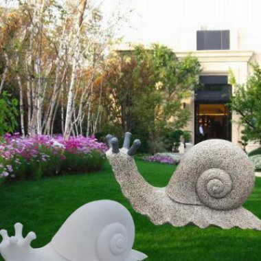 公园蜗牛石雕-蜗牛主题雕塑