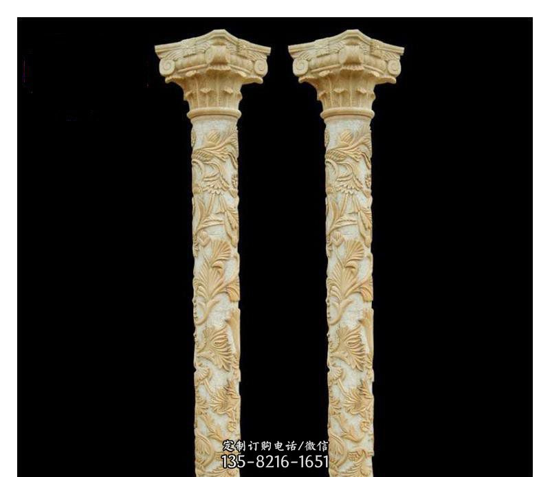 罗马柱砂岩柱子石雕图片