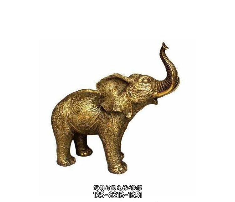 铜雕园林动物小象雕塑