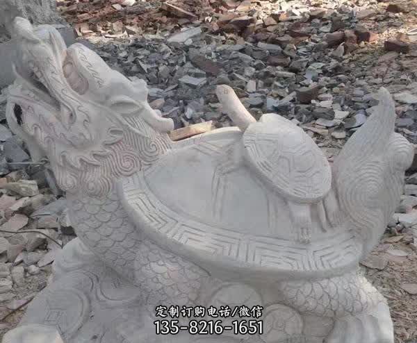 石雕招财神兽龙龟