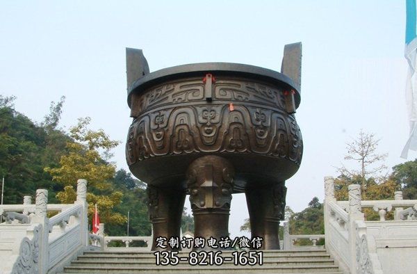 大型銅鼎寺廟銅雕