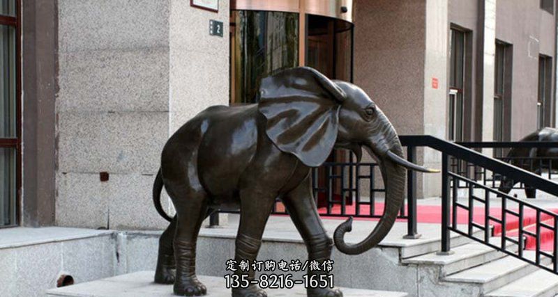 门口大象铜雕-石雕大象观音佛像
