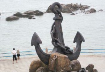 不锈钢船锚雕塑——坚定、稳定，勇往直前！