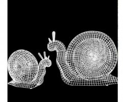 园林不锈钢镂空蜗牛雕塑