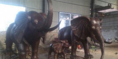 铸铜大象公园动物铜雕