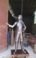 牛顿铜雕-世界名人牛顿雕塑