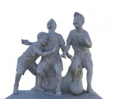 儿童石雕 -铜雕儿童