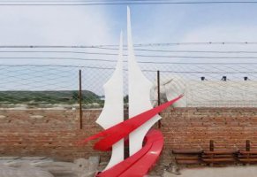 不锈钢校园抽象扬帆起航雕塑