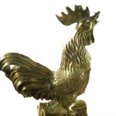 铜雕庭院公鸡动物雕塑