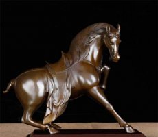 铜雕酒店招财动物马雕塑摆件
