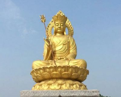大型坐式地藏王菩萨铜雕