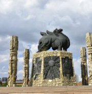 铜雕大型骆驼广场动物雕塑