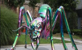 不锈钢彩色蚂蚁公园景观雕塑