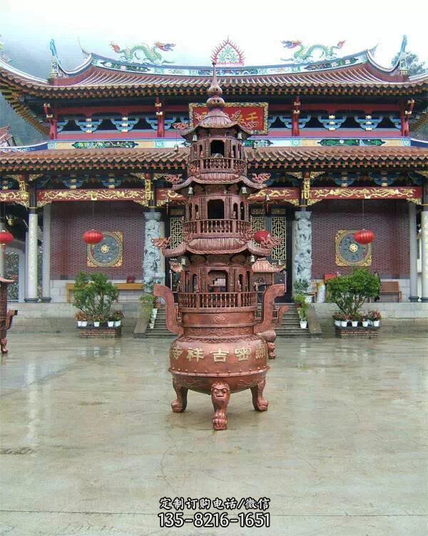 宗教庙宇香炉铜雕
