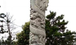 龙柱石雕-中国盘龙柱