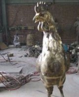 公鸡铸铜动物铜雕