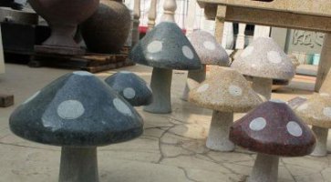 公园蘑菇石雕-雕塑蘑菇