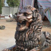西洋狮子公司门口动物铜雕