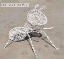 不锈钢镂空蚂蚁雕塑222