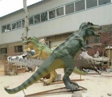 玻璃钢仿真恐龙公园动物雕塑