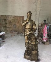 鲁班名人铜雕-鲁班雕塑头像