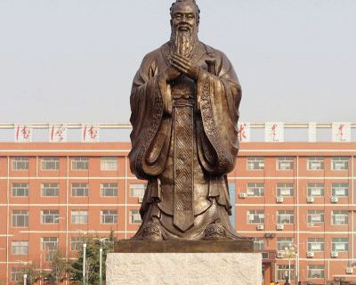 圣先师孔子雕校园名人雕塑