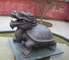 龙龟铜雕-故宫中的龙龟雕塑