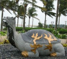 石雕龙龟-龙龟铜雕