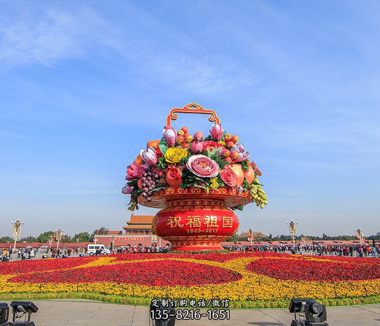 为啥要制造玻璃钢花篮景观雕塑？放置玻璃钢花篮景观雕塑的含意