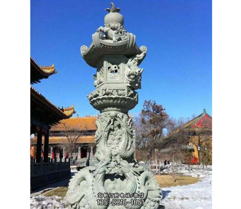 寺庙中的景观雕塑——传承中国传统文化
