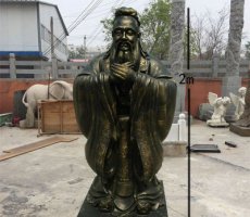 孔子古代名人铜雕