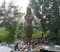 铜雕园林天使雕塑摆件