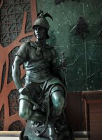 古罗马战士西方人物铜雕