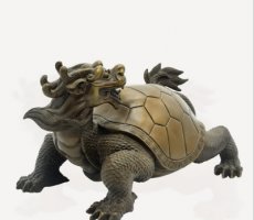 招财龙龟铜雕-招财龙龟铜雕塑