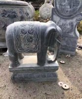 大理石招财大象雕塑镇宅动物石雕