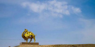 公园抽象骆驼景观铜雕