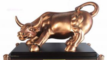 华尔街牛企业铜雕塑