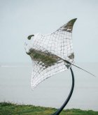 不锈钢海洋动物蝠鲼雕塑
