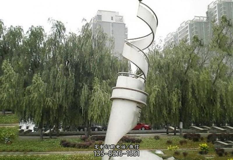 不锈钢公园抽象钢笔雕塑